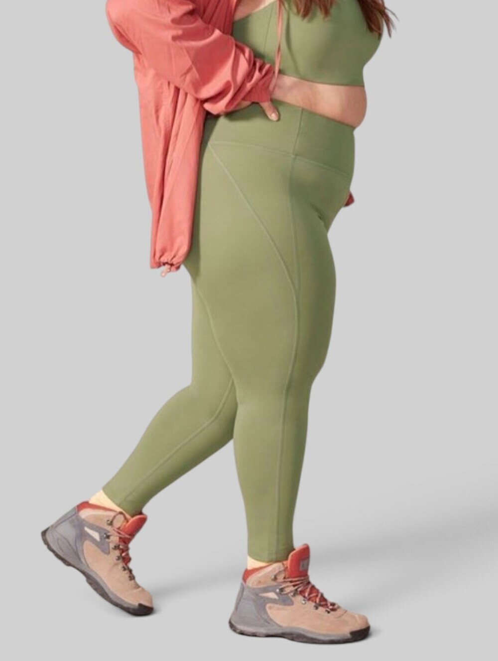 Girlfriend Collective High Rise Compressive Leggings Olive Granola Girl 4XL